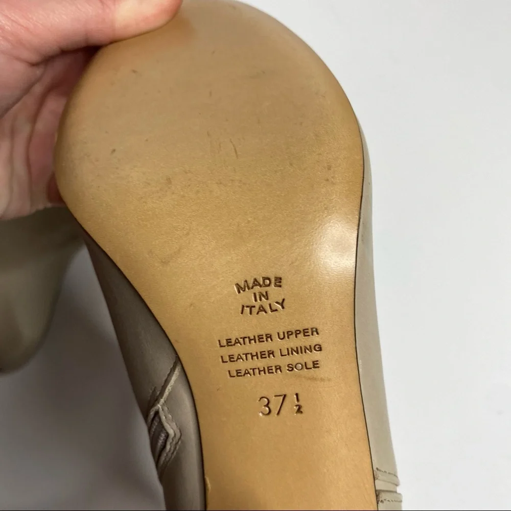 Innovare | Leather Tan Heeled Booties - Picture 6 of 9